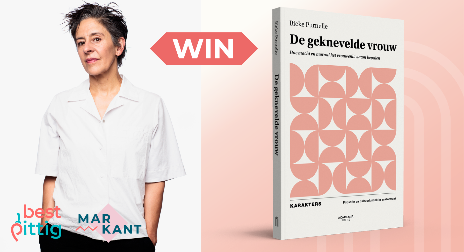 Markant nieuws december 2025 SEO boek Bieke Purnelle De geknevelde vrouw abortus hoofddoek gelijke kansen Markant